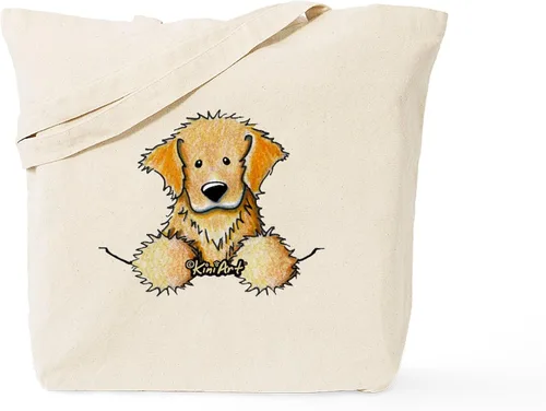 Miniatura 19 de CafePress Golden Retriever - Bolsa de lona natural para mamá, bolsa de compras reutilizable