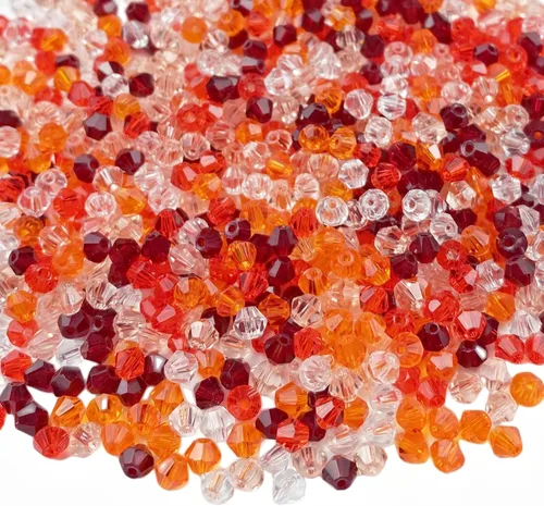 Miniatura 7 de 1000 cuentas de cristal bicono de 0.157 pulgadas mezcla de cristal AB azul a granel cuentas facetadas para collares, pulseras, aretes, manualidades