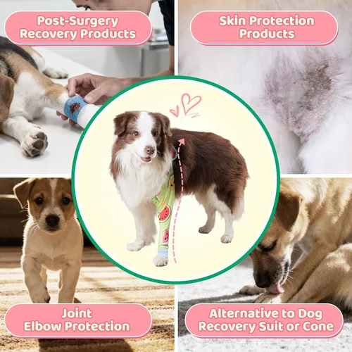 Miniatura 6 de Funda de recuperación de pierna delantera para perro, funda única para evitar lamer, arañazos y mordeduras, alternativa al collar de cono para Sweet