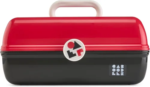 Miniatura 18 de Caboodles On-The-Go Girl - Caja de maquillaje para chicas, dos tonos violeta sobre brillo plateado, caja organizadora de maquillaje de plástico