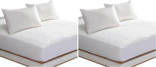 Miniatura 9 de Protección de colchón impermeable tamaño Twin para cama, funda de colchón acolchada con bolsillo profundo de hasta 15 pulgadas