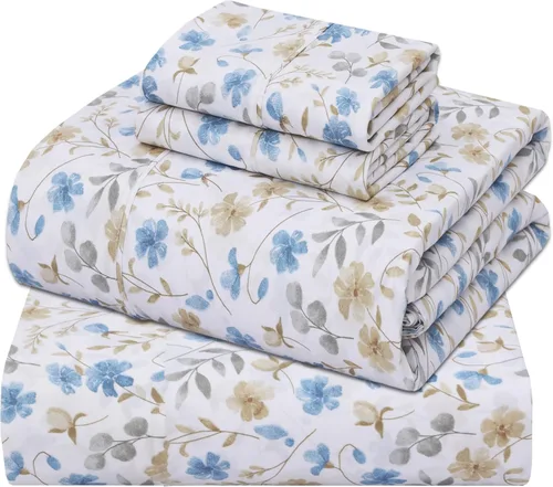 Miniatura 26 de ZOYER Sábanas de percal 100 % algodón tamaño King, refrescantes y transpirables para personas que duermen con calor, ropa de cama crujiente