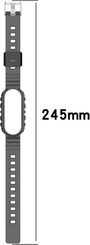 Miniatura 6 de REYDA Correa de silicona compatible con Xiao Mi Smart Band 7/Mi Smart Band 6/Mi Smart Band 5, suave y flexible y transpirable, pulsera de silicona