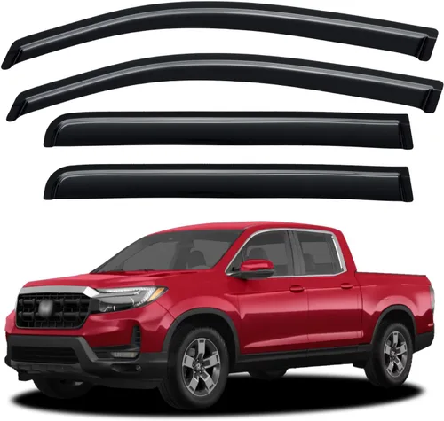 Miniatura 136 de YQAUTEC Viseras de Ventana Protectores de Lluvia para Honda Civic 2022 2023 2024 2025 2026, Deflectores de Viento de Ventilación de Ventana Fuera
