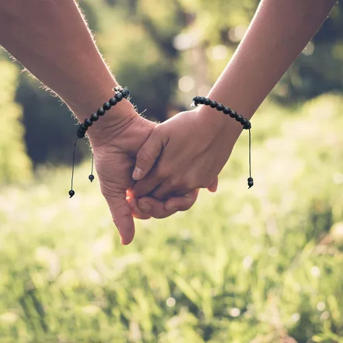 Miniatura 2 de Reaowazo Juego de pulseras magnéticas a juego para parejas, atracción mutua, cuentas de piedra natural, regalos de joyería para novio, mujeres