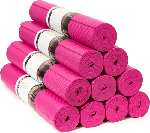 Voyage - Tapete de yoga a granel, paquete de 10, 72 x 24 pulgadas, esterillas de yoga profesionales para estudio y gimnasio, 0.197 in de grosor,
