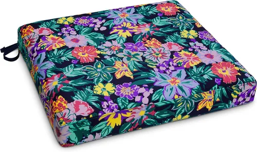Miniatura 14 de Classic Accessories Vera Bradley - Cojín de asiento de patio resistente al agua, 19 x 19 x 3 pulgadas, color gris y dorado, cojines de asiento