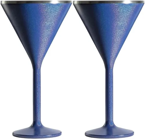 Miniatura 19 de NEWPORT Stemware Collection Premium Vacuum Insulated Stainless Steel Martini Glasses, Lightweight Margarita Glasses, Unbreakable & Stay Cold