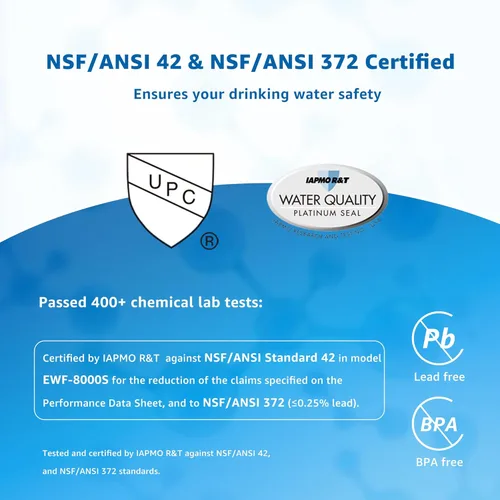 Miniatura 2 de Waterspecialist 3US-PF01 3US-MAX-F01 Filtro de agua para debajo del fregadero, repuesto para Filtrete® 3US-PF01, 3US-MAX-F01H, Delta RP78702