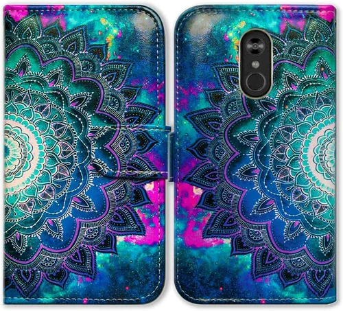 Miniatura 20 de Bcov Funda para LG Stylo 4/LG Stylo 4 Plus, color verde pájaro negro con tapa y ranura para tarjeta de crédito, soporte para tarjeta