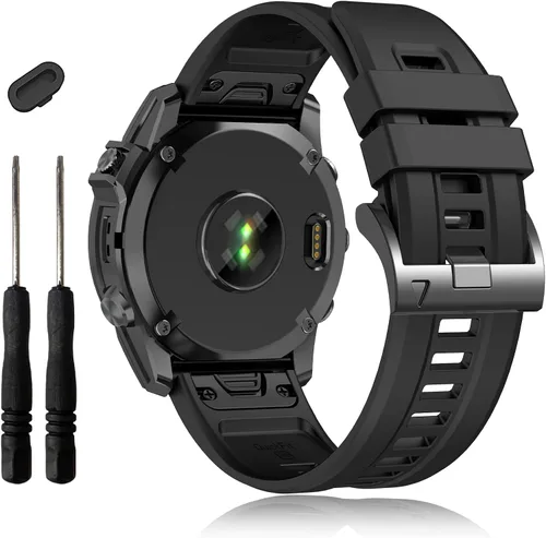 Miniatura 19 de EZMVZKU Correas Easyfit de 1.024 in para Garmin Fenix 8 AMOLED/8 Pro 2.008 in/7X/7XPro Sapphire Solar Watchands Reemplazo para Fenix 6X/6X Pro/5X/5X