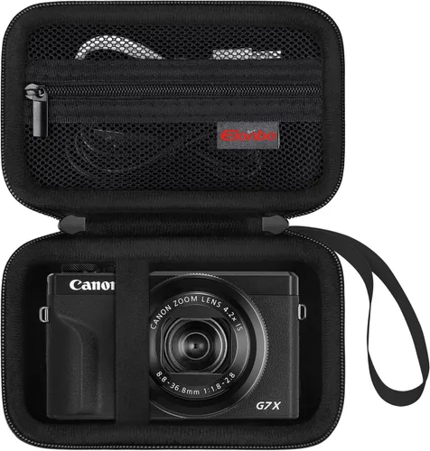Elonbo Funda para cámara digital Canon PowerShot G7 X Mark III/G7 X Mark II/Canon Powershot SX740 HS/ SX730 HS/ SX720 HS - Funda de transporte con