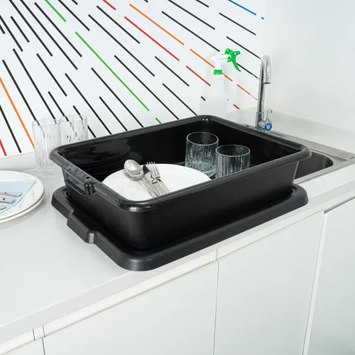 Miniatura 4 de Restaurantware -Solo bañera: RW Clean 21.25 pulgadas x 15.7 pulgadas bañera de autobús, 1 caja de autobús regular - Tapa se vende por separado