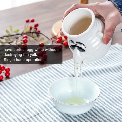 Miniatura 4 de Separador blanco de yema, divertido moco forma de nariz separador de huevo ahorro de tiempo claras de huevo colador divisor de filtro de cocina