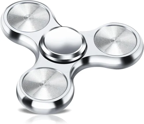 Miniatura 7 de Fidget Spinner para adultos, ultra duradero, metal silencioso, juguetes sensoriales con rodamientos de acero inoxidable, TDAH, autismo, ansiedad