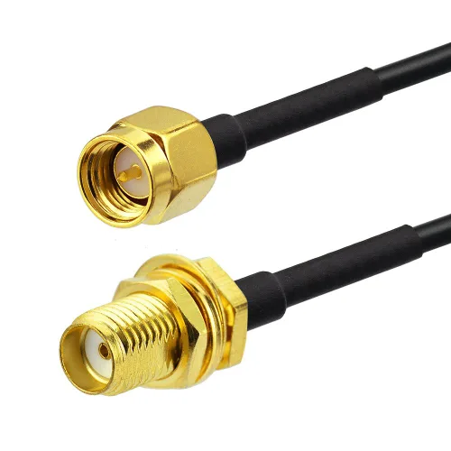 Miniatura 3 de BINGFU Cable de extensión de antena SMA macho a SMA hembra RG174 de 3.3 ft, 3 pies, paquete de 2 unidades compatible con 4G LTE Router Gateway Modem