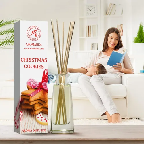 Miniatura 9 de Difusor de aroma de galletas navideñas de 3.4 onzas líquidas, difusor de junco, fragancia para habitación, fragancia para el hogar, ambientador