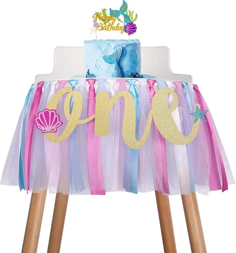 Miniatura 6 de Cartel decorativo de flamenco para silla de bebé - Cartel de primer cumpleaños, guirnalda de tela para silla de bebé, suministros de fiesta, rojo