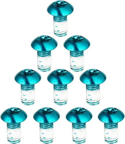 Miniatura 11 de chooee Pernos de rotor de freno de disco, tornillos de rotor de bicicleta M5x10mm para bicicleta de montaña MTB, oro de acero T25.