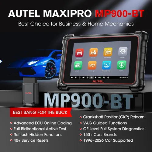 Miniatura 3 de Autel Escáner MaxiPRO MP900-BT con $60 MV108S MP900BT 2026 Igual que MS906 PRO MS906 MAX MK908 con ECU C0ding, 3000+ prueba activa, servicio