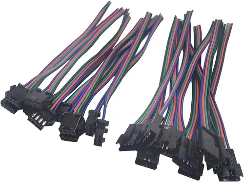 Miniatura 7 de Adaptador de conector macho y hembra de 22 AWG JST SM de 2 pines con cable eléctrico de 5.906 in para luz LED, 10 pares