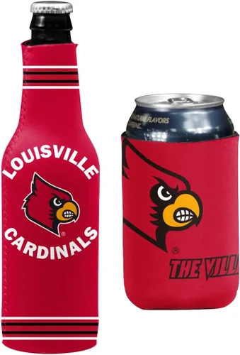 Miniatura 52 de College Team Color Logo Can & Bottle Holder Insulator Beverage Cooler Set