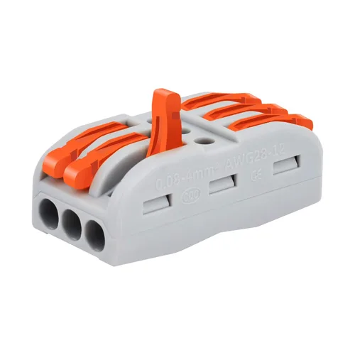 Miniatura 14 de Nineleaf Conectores de cable de palanca, conectores compactos de empalme de alambre en línea, terminales eléctricos modulares reutilizables 1 en 1