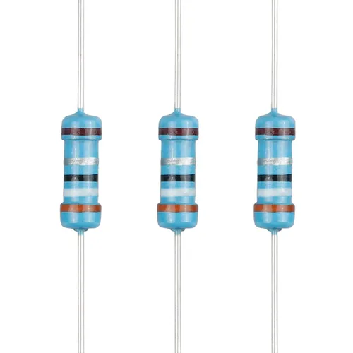 Miniatura 78 de 100 resistencias de 1 ohm 1/2 W (0.5 vatios) ±1% tolerancia de película metálica, resistencia fija de múltiples valores de resistencia opcional