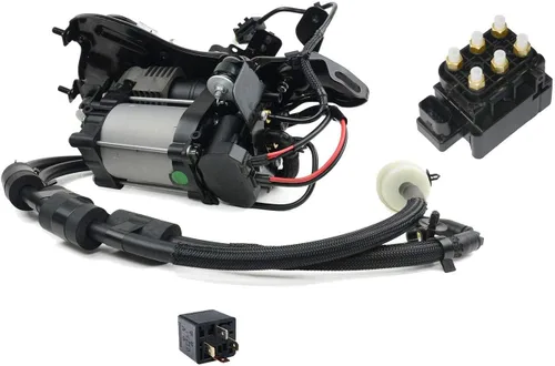 Miniatura 5 de Compresor de suspensión de aire 949-300 con bloque de válvula y recambio de relé para Jeep Grand Cherokee 68041137AF, 68204730AB, 68087233AA