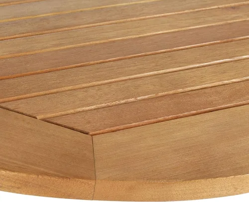 Miniatura 4 de Safavieh - Colección Owens al aire libre PAT7045A, mesa colgante de medio tamaño para balcón, de madera de teca natural