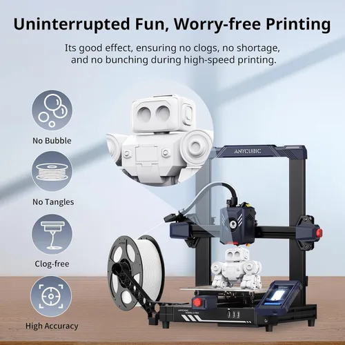 Miniatura 6 de ANYCUBIC Filamento para Impresora 3D de Alta Velocidad 1.75mm, Imprime hasta 10 Veces Más Rápido, Filamento PLA Rápido con Alta Calidad de 2.2 lbs