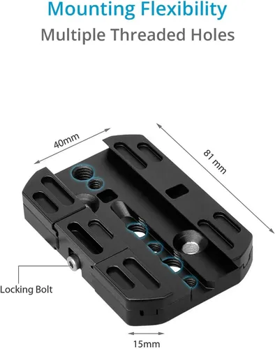 Miniatura 5 de PROAIM Soporte Mitchell de alto grado para M/MX Incluye collar y tuerca de castillo Placa de liberación rápida de aluminio con amplia gama