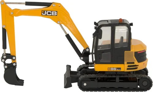 Miniatura 3 de JCB Britains Farm Tomy Toys - Excavadora Midi - Excavadora 1:32 JCB 86C -1 - Juguete de tractor coleccionable - Juguetes de granja a escala 1:32