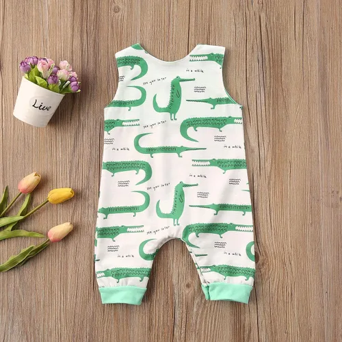 Miniatura 5 de Mono sin mangas para niños pequeños con diseño floral para 0-24mos