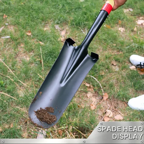 Miniatura 6 de VNIMTI Pala, Pala de Trasplante, Pala de Drenaje, Palas para Excavar, Pala Sharp Shooter o Pala, 45 Pulgadas, Empuñadura en D de Acero, Mango