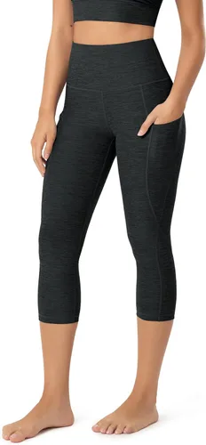 Miniatura 124 de ODODOS - Leggings capri de cintura alta para mujer con bolsillos, control de abdomen, no se transparentan, para entrenamiento atlético, running