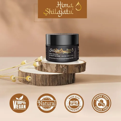 Miniatura 5 de Shilajit - Shilajit Pure Himalayan Shilajit - Shilajit 100% puro de grado dorado con ácido fúlvico y 85+ minerales traza complejo para energía