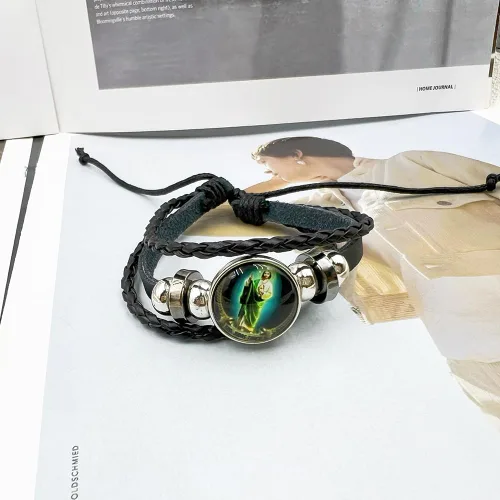 Miniatura 6 de rgwtgkyh Pulseras de San Judas para mujeres y hombres, pulsera de Virgen María Jesús hijo, pulsera vintage de cuero tejido a mano negro marrón