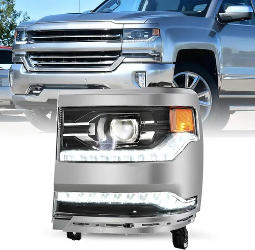 Miniatura 19 de SOCKIR Conjunto de faros delanteros HID/Xenon para Chevy Silverado 1500/2019 Chevy Silverado 1500/2019 Chevy Silverado 1500 LD 2016 2017 2018