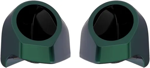 Miniatura 88 de Advanblack Alpine Green Tour Trunk Pack - Paquete de altavoces de 6.5 pulgadas, carcasa de audio trasera, color a juego, paquete de maletero Harley