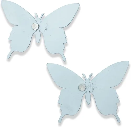 Miniatura 4 de Imán de mariposa metálica de ópalo de ensueño, decoración de puerta de patio de Lanai, imán de pantalla a prueba de rayos UV