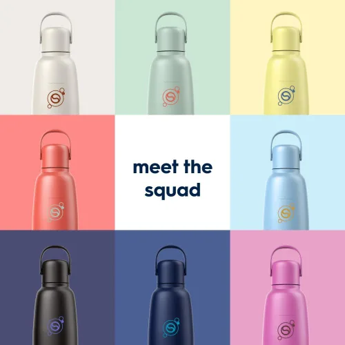 Miniatura 7 de sodastream Fizz & Go - Botella de bebidas carbonatadas de acero inoxidable de 0.9 L, con doble aislamiento, mantiene el calor o el frío durante 12