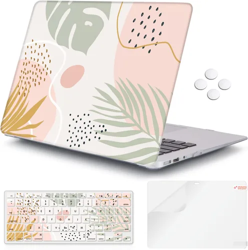 Miniatura 12 de iCasso Funda para MacBook Air de 13 pulgadas (versión anterior 2010-2017), carcasa protectora rígida de plástico y cubierta de teclado solo