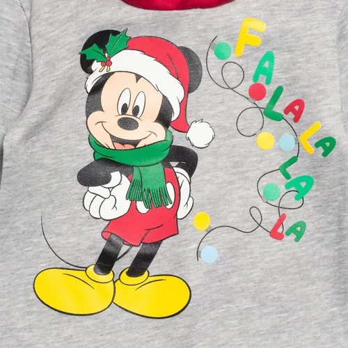 Miniatura 4 de Disney Mickey Mouse - Conjunto de sudadera con capucha y pantalones navideños de forro polar para recién nacidos a niños grandes (0-3 meses - 14-16)