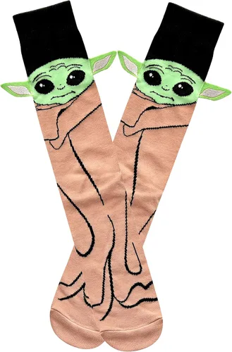 Miniatura 2 de STAR WARS Baby Yoda - Calcetines para adultos con orejas bordadas