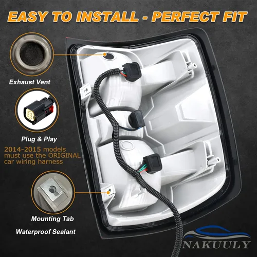 Miniatura 3 de Conjunto de luces traseras de estilo de fábrica compatible con Chevrolet Silverado 1500 2500 HD GMC Sierra 3500 HD 2016-2019 lado derecho
