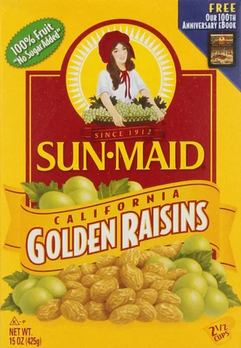 Miniatura 9 de Sun-Maid California Golden Raisins - Caja de tamaño compartido de 12 onzas, aperitivos de frutas secas, almuerzos de regreso a clases y edulcorantes