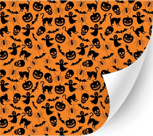 Miniatura 34 de HTV4U Puff - Vinilo de transferencia de calor con estampado de Halloween (azul Dia de Muertos, 12 x 12 pulgadas), vinilo 3D estampado para planchar