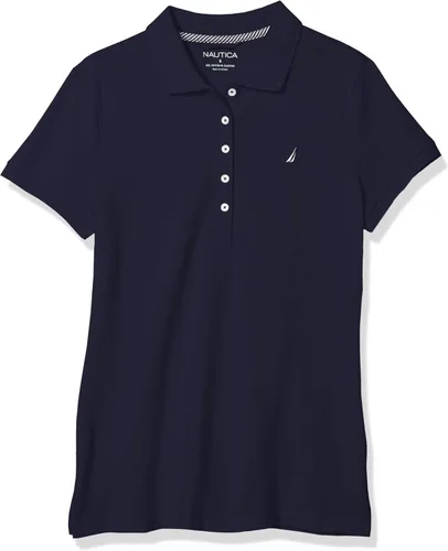 Miniatura 3 de Camiseta de polo Nautica para mujer de manga corta 5 botones transpirable 100 algodón
