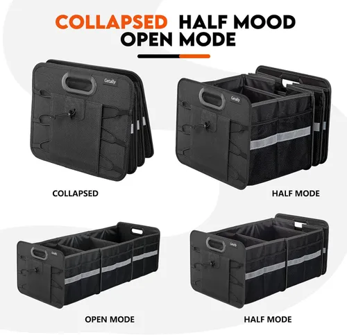Miniatura 3 de Organizador de maletero para automóvil, organizador plegable para maletero con múltiples bolsillos, organizador de almacenamiento de 3